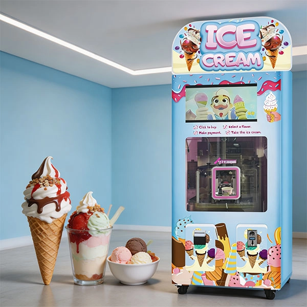 Cashless Ice Cream Vending Machine USA