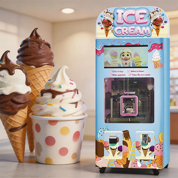 How much a cashless ice cream vending machine costs in the USA