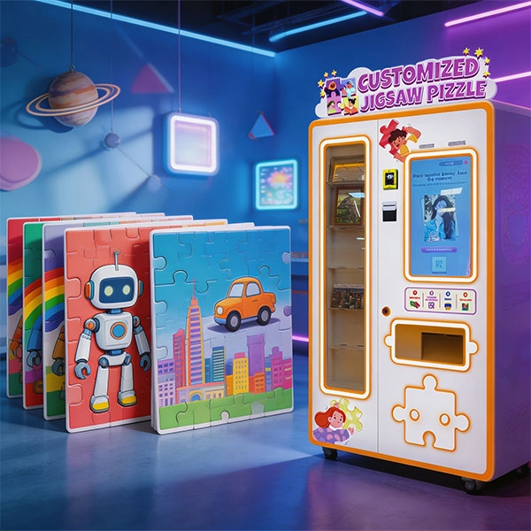 Jigsaw puzzle vending machine