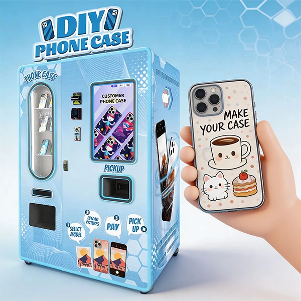 the phone case printing vending machine business model