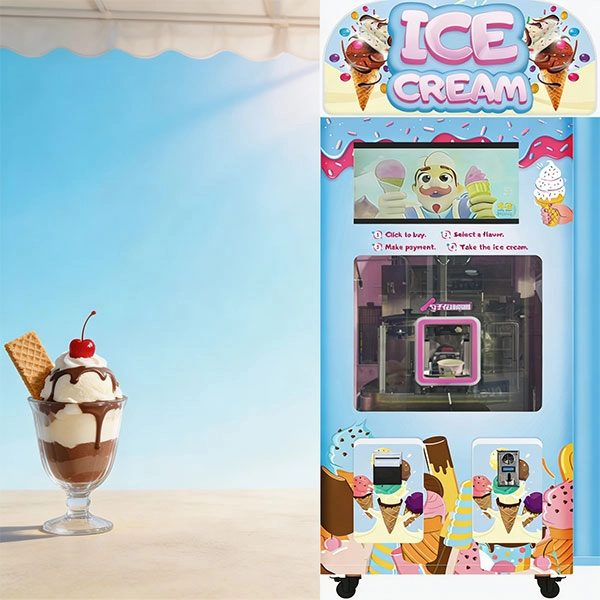 24/7 Ice Cream Vending Machine USA