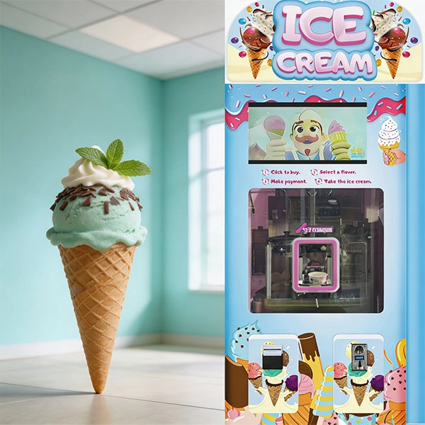 small automatic ice cream vending machine WM550