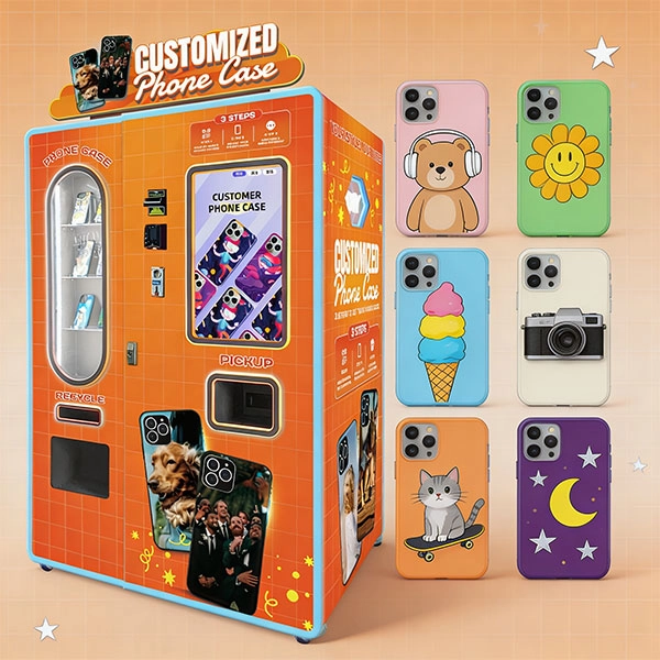 La mejor ubicación para una máquina expendedora de fundas para celular