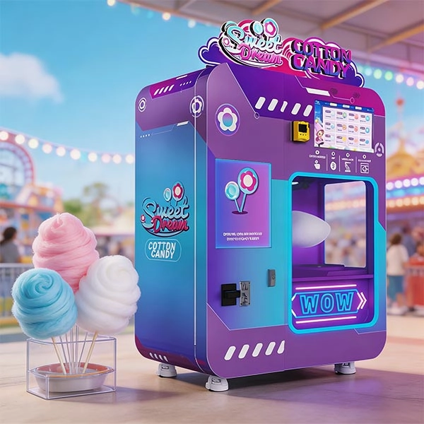 Is a cotton candy vending machine profitable in the US