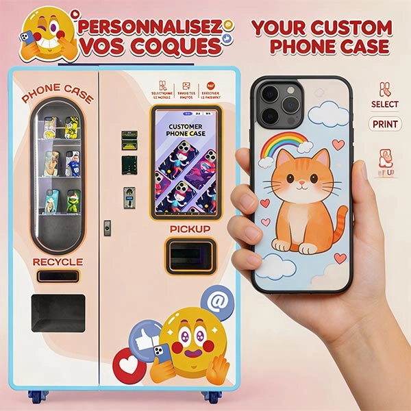 the automatic phone case vending machine price guide for the USA
