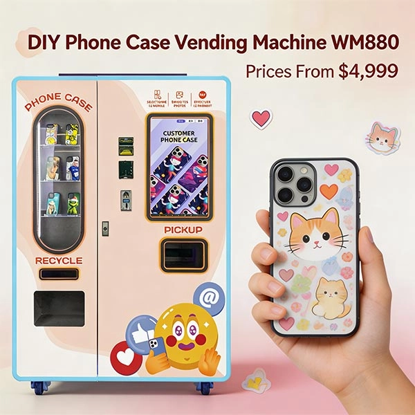 The WM880 is Wider Matrix's DIY phone case vending machine.