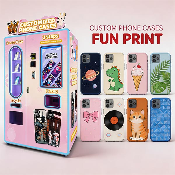 Guía para compradores de nuestra máquina expendedora de fundas para celular a la venta.