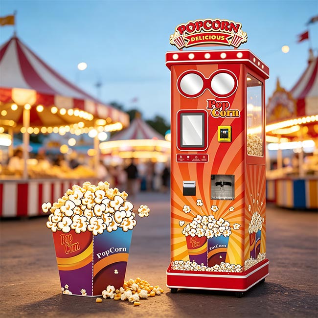 ¿Dónde encaja realmente una máquina expendedora de palomitas para centros comerciales?