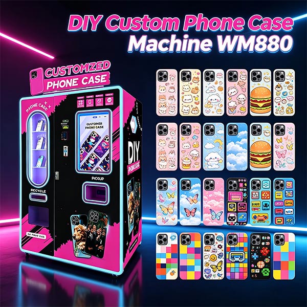 DIY phone case vending machine business