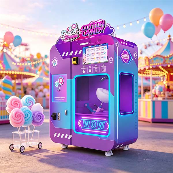 custom cotton candy vending machine