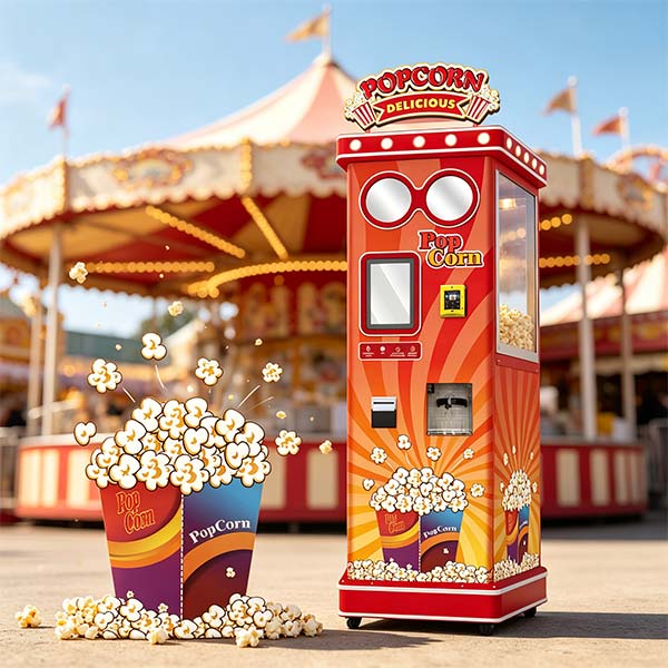 Popcorn vending machine startup business