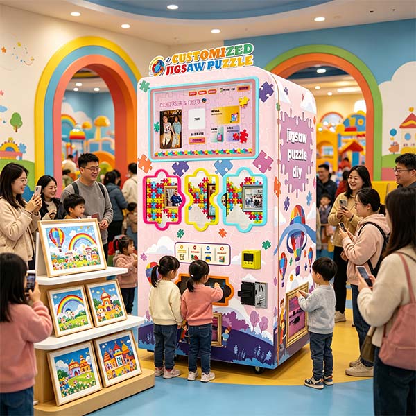 a jigsaw puzzle vending machine
