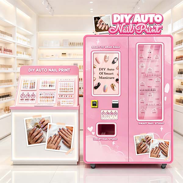 What are the best locations for a nail art vending machine?