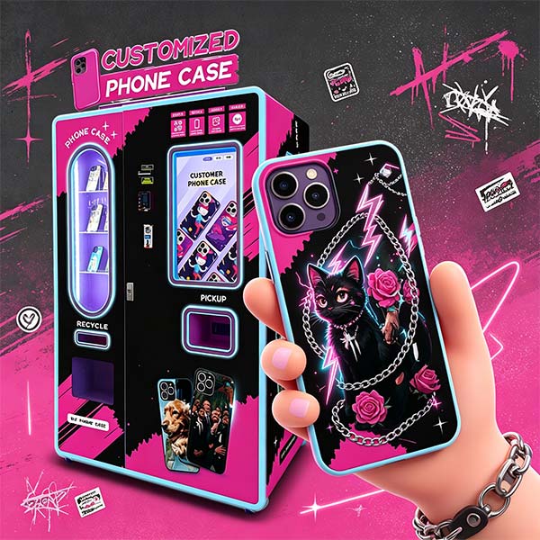 How much does a phone case vending machine from a Chinese manufacturer cost?