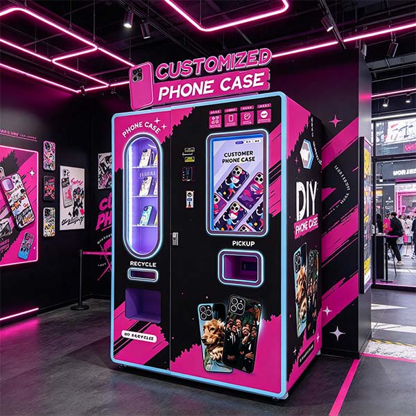 ¿Se puede instalar una máquina expendedora de fundas para celular en un campus universitario?