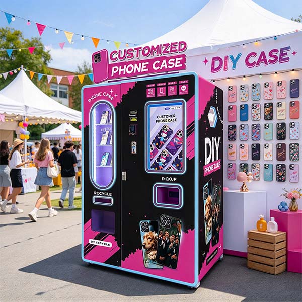 Precio y especificaciones de la máquina expendedora de fundas personalizadas para celular WM880