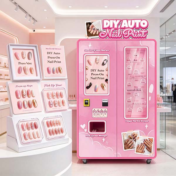 How a nail art vending machine works, step by step
