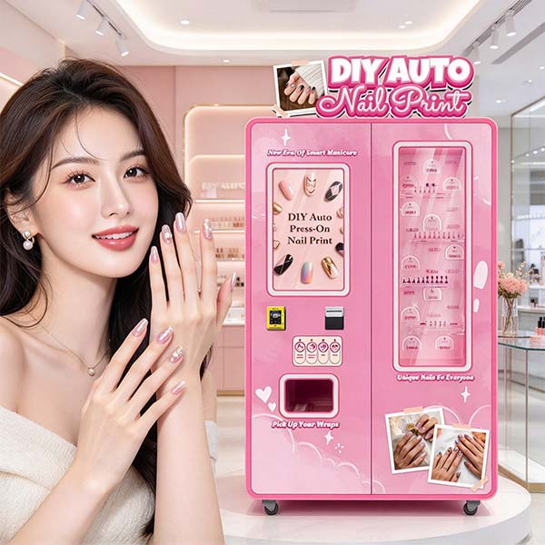 How much does a nail art vending machine for beauty salon cost?