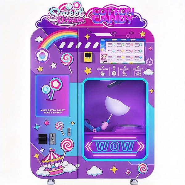 Robot Cotton Candy Vending Machine Price