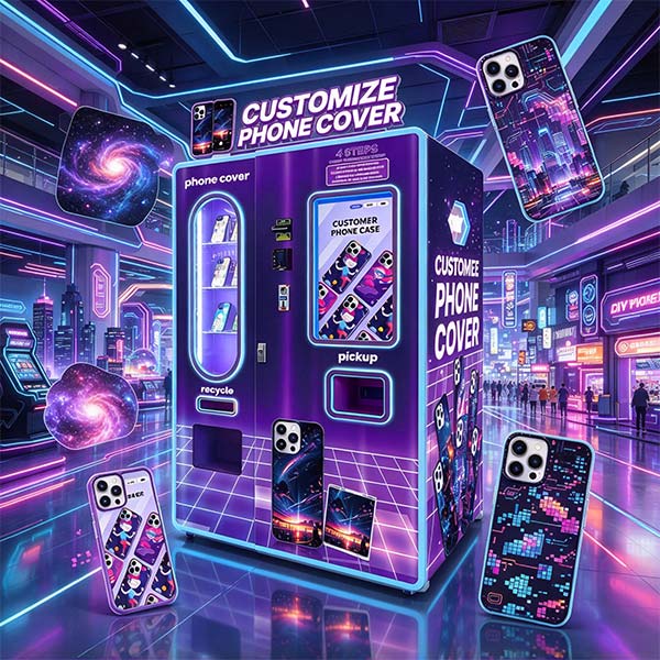 How much does a custom phone case vending machine cost
