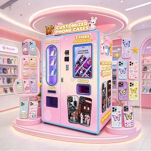 a custom phone case vending machine