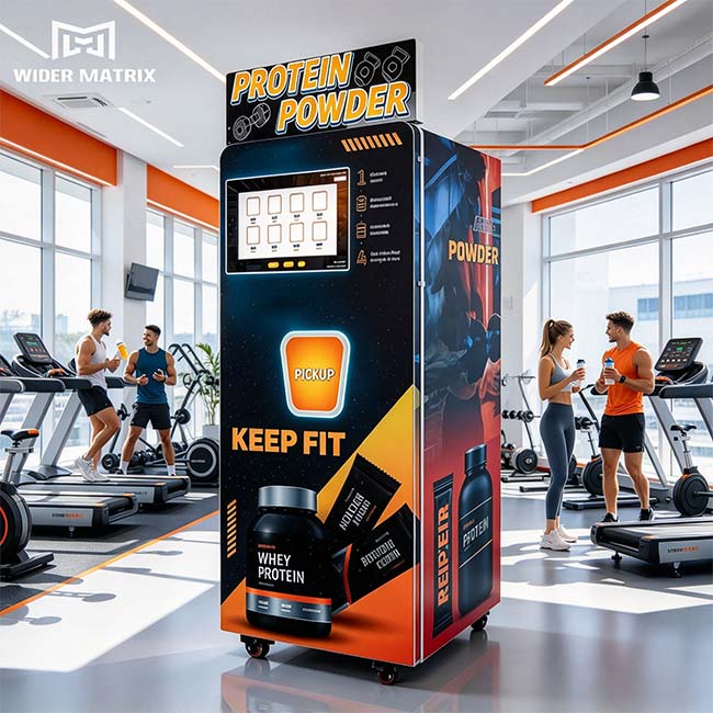 the self-service protein shake vending machine