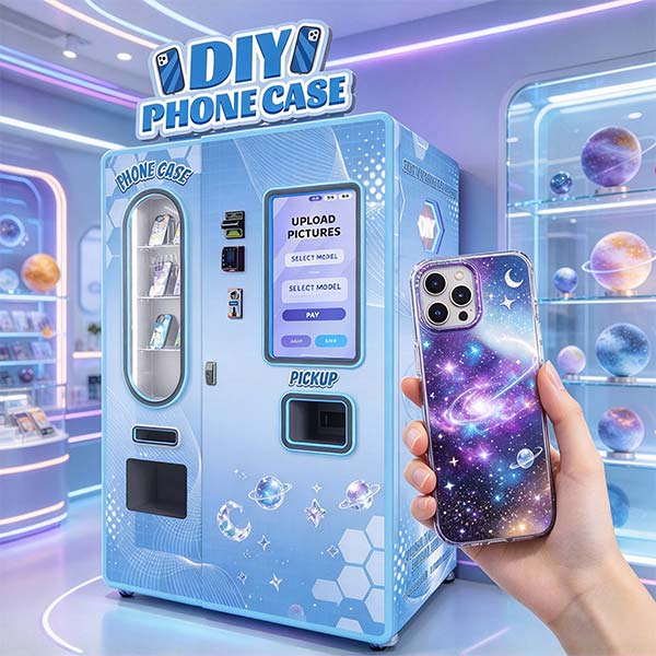La máquina expendedora de fundas para celular impresas WM880