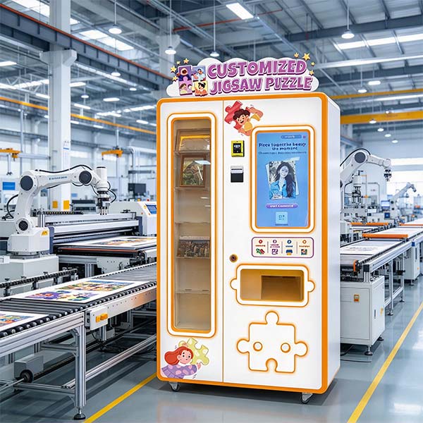 Interior view of a china puzzle manufacturer production facility showing automated cutting and printing lines