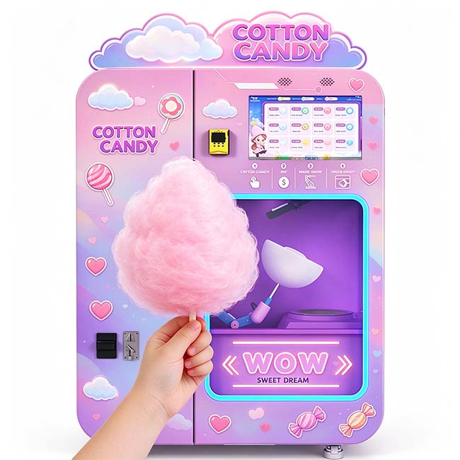 How long does a customized cotton candy vending machine take to build