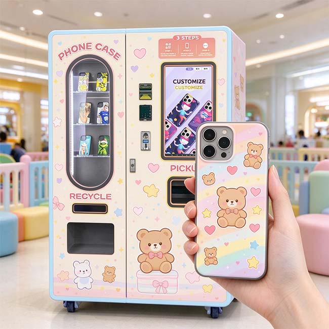Máquina expendedora de fundas de teléfono