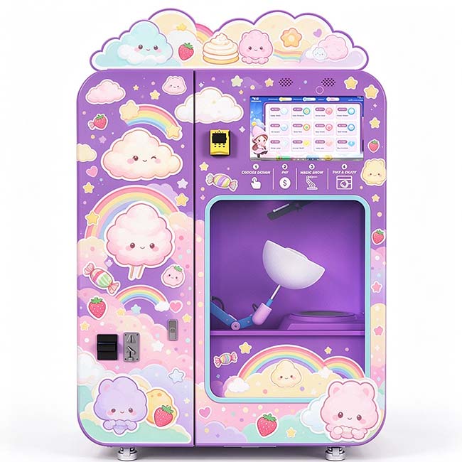 Fresh Cotton Candy Vending Machine