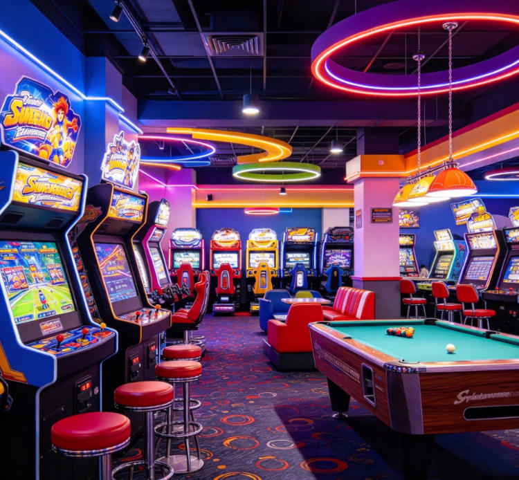 10. Salas de juegos, salones de arcade y lugares de entretenimiento